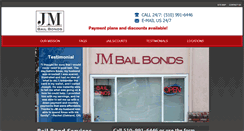 Desktop Screenshot of jmbailbonds.com