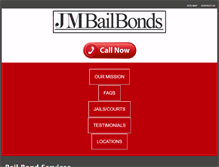 Tablet Screenshot of jmbailbonds.com